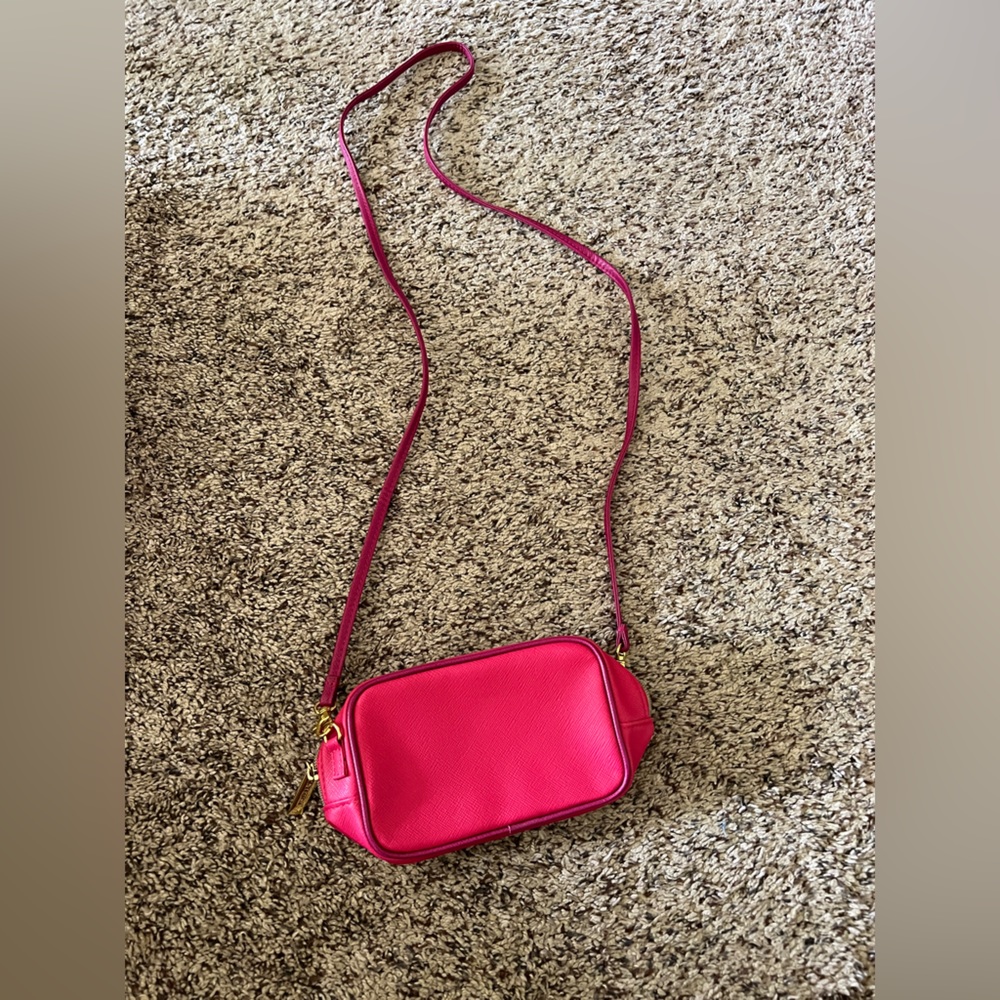 Small hot pink crossbody